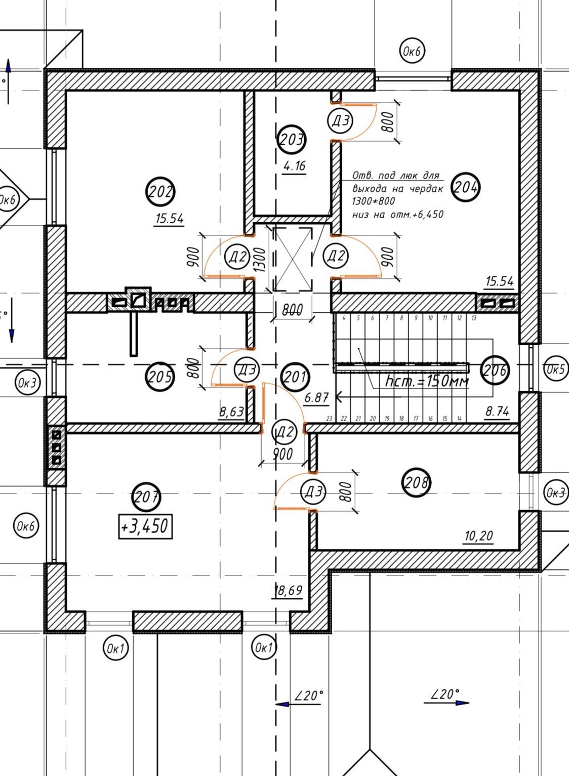  В продаже  2 этажный дом под отделку - Червоний хутор. ID 54123 (Фото 10)